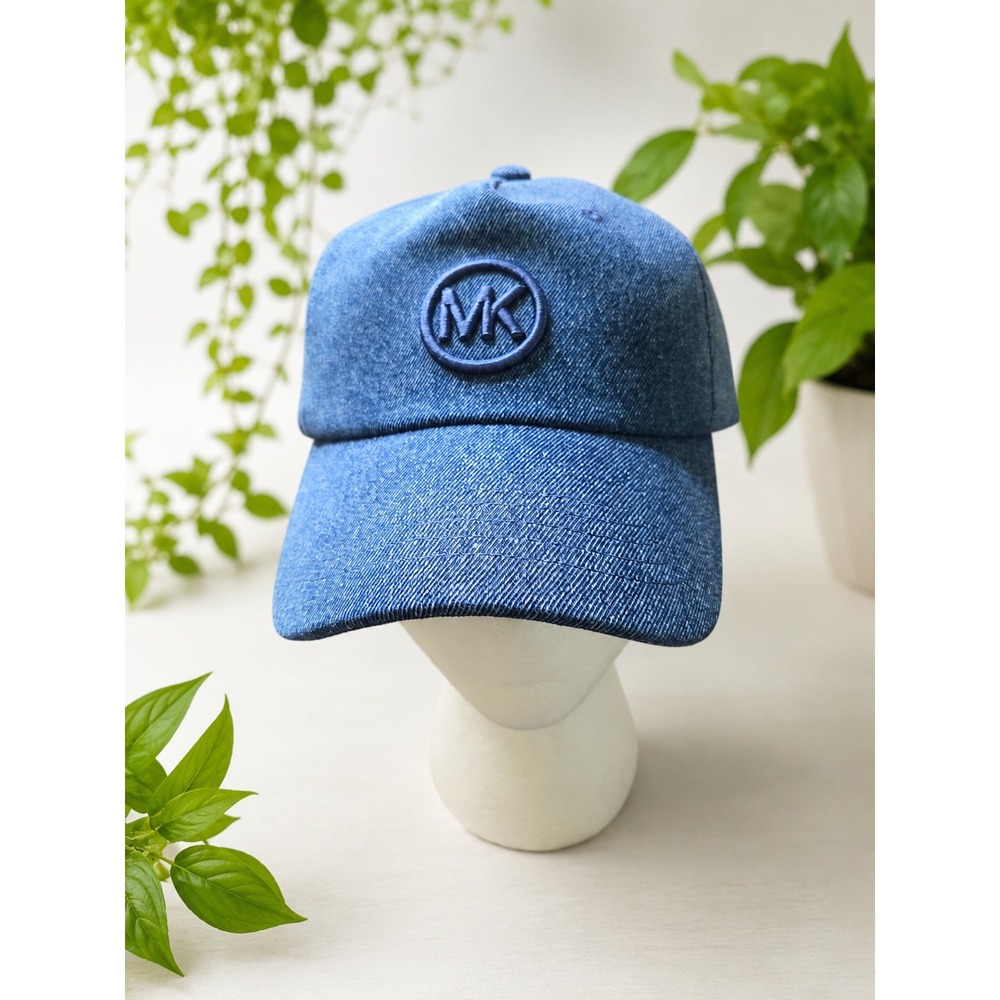 Michael Kors denim ball cap nwt